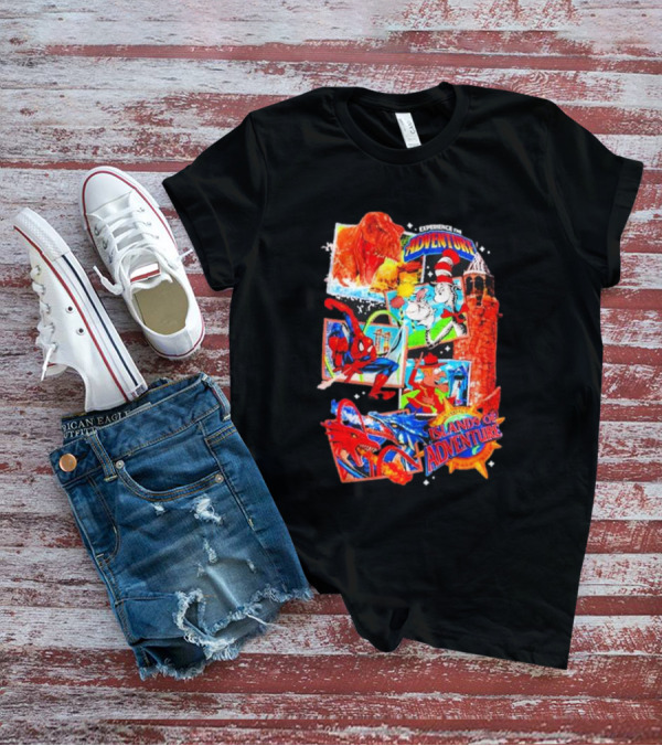 Experience The Adventure Islands Of Adventure 25 Years With Spider-Man, Jurassic Park, Cat In The Hat T-Shirt
