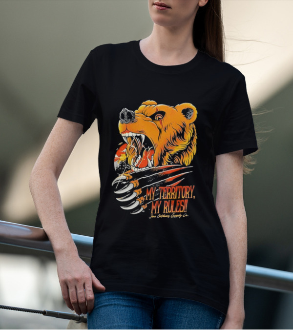 My Territory My Rules Bear Claw Jena Outdoors Supply CO T-Shirt