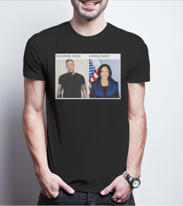 Everybody Needs Nobody Needs American Flag Tattoo Jacket T-Shirt