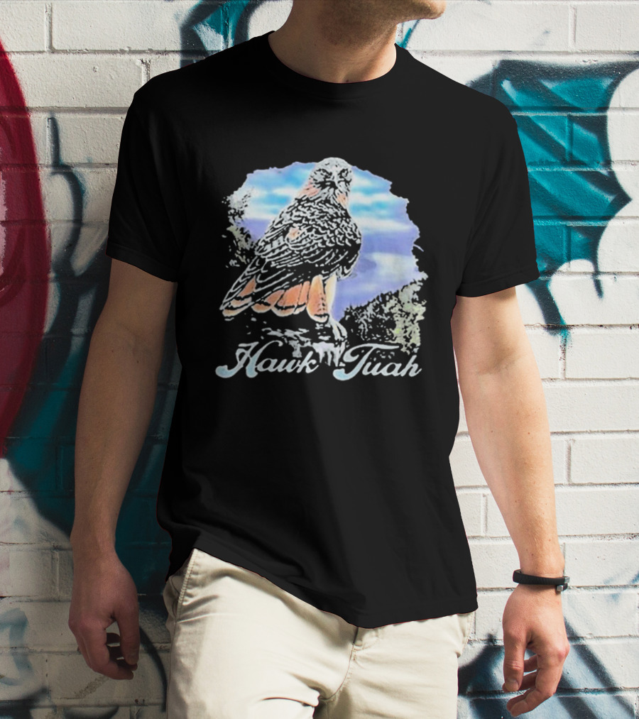 Hawk Tuah Scenic 70s Vintage Style Bird T-Shirt