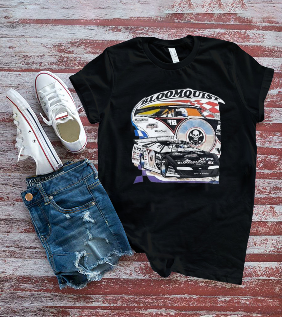1998 Scott Bloomquist Dirt Late Model Champion Bloomquist Racing UV2 Dynatech Skulls Racing Graphics T-Shirt