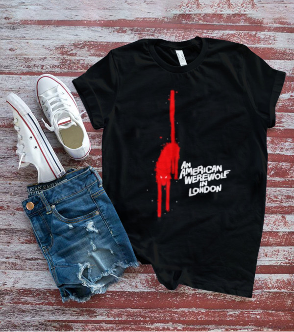 An American Werewolf In London Retro Horror Movie Red Cat T-Shirt