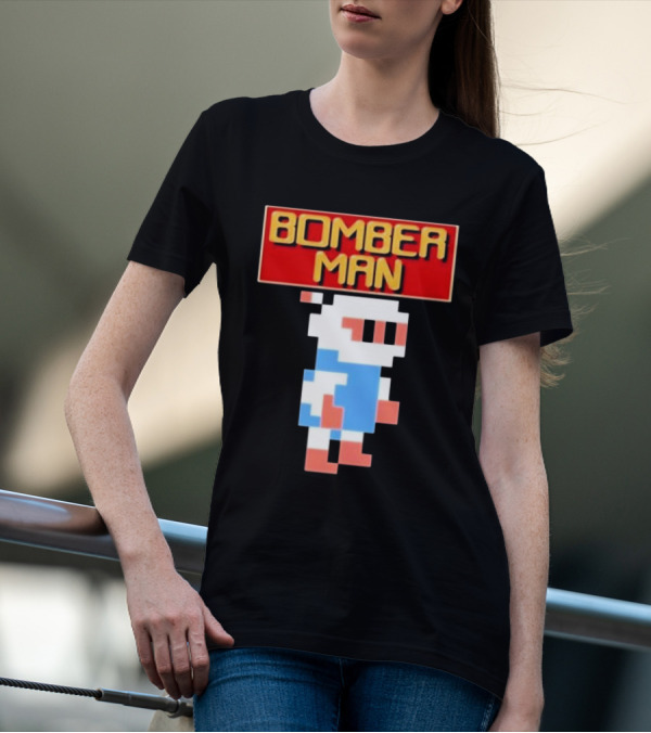 Bomberman Classic NES 8-Bit Video Game Icon T-Shirt