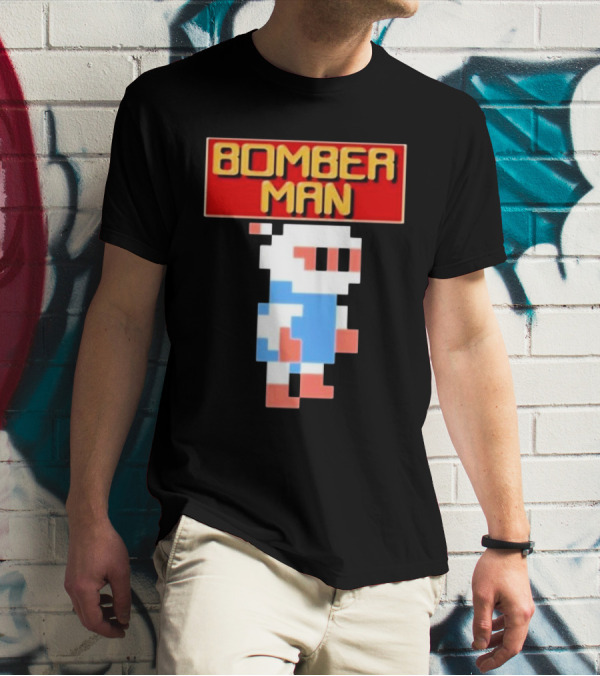 Bomberman Classic NES 8-Bit Video Game Icon T-Shirt