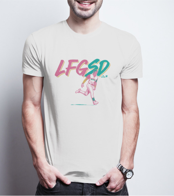 Jackson Merrill LFGSD Neon Baseball Running T-Shirt