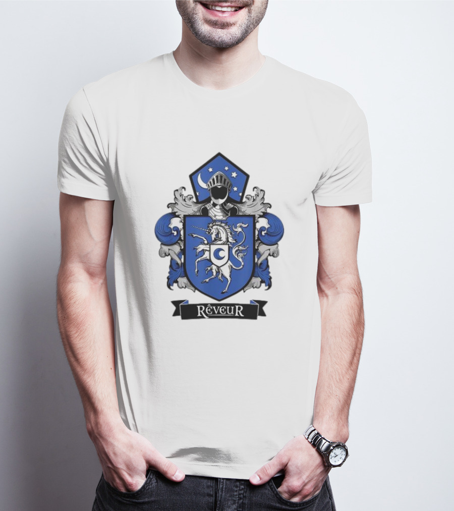 Rêveur House Of Dreamers RCA Givers School Spirit Unicorn Coat Of Arms T-Shirt