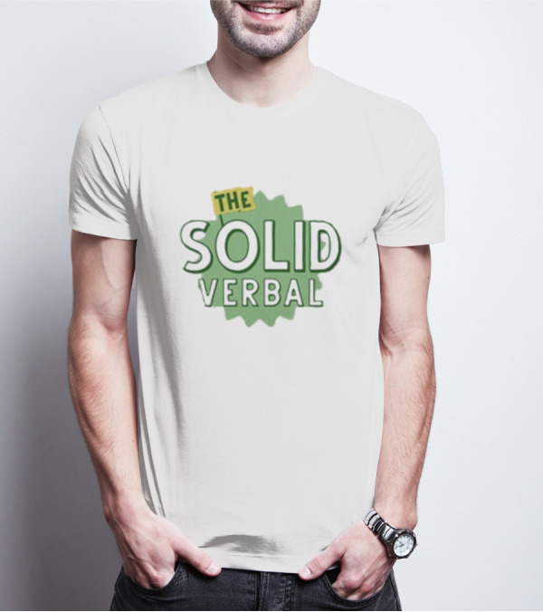 The Solid Verbal Podcast Iconic Green Burst T-Shirt