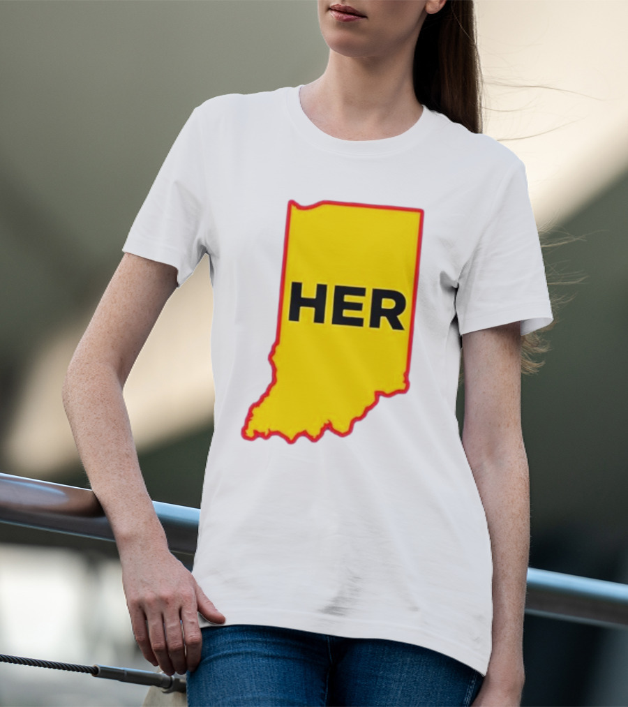 HER Indiana Outline Dave Portnoy 22 T-Shirt