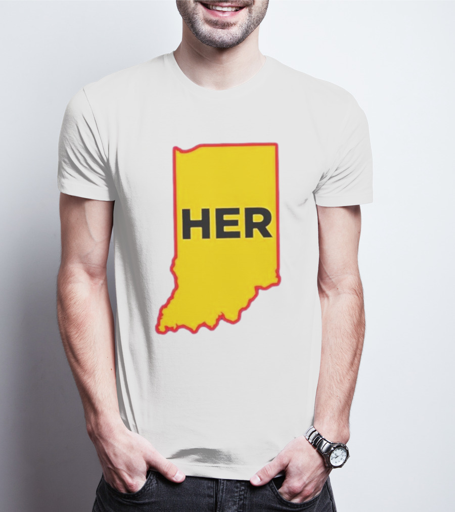 HER Indiana Outline Dave Portnoy 22 T-Shirt