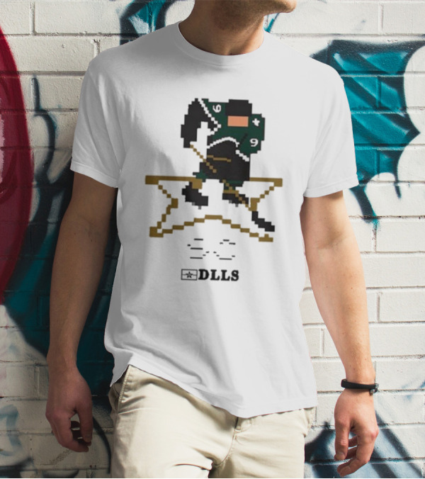 DLLS 16 Bit Retro Hockey Star Pixel T-Shirt