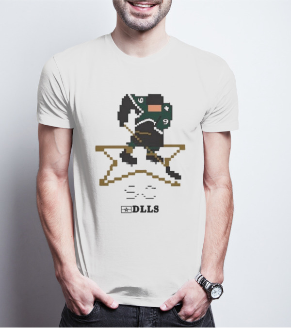DLLS 16 Bit Retro Hockey Star Pixel T-Shirt