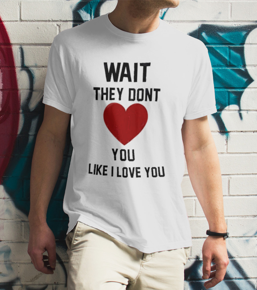 Wait They Don’t Love You Like I Love You Heart T-Shirt