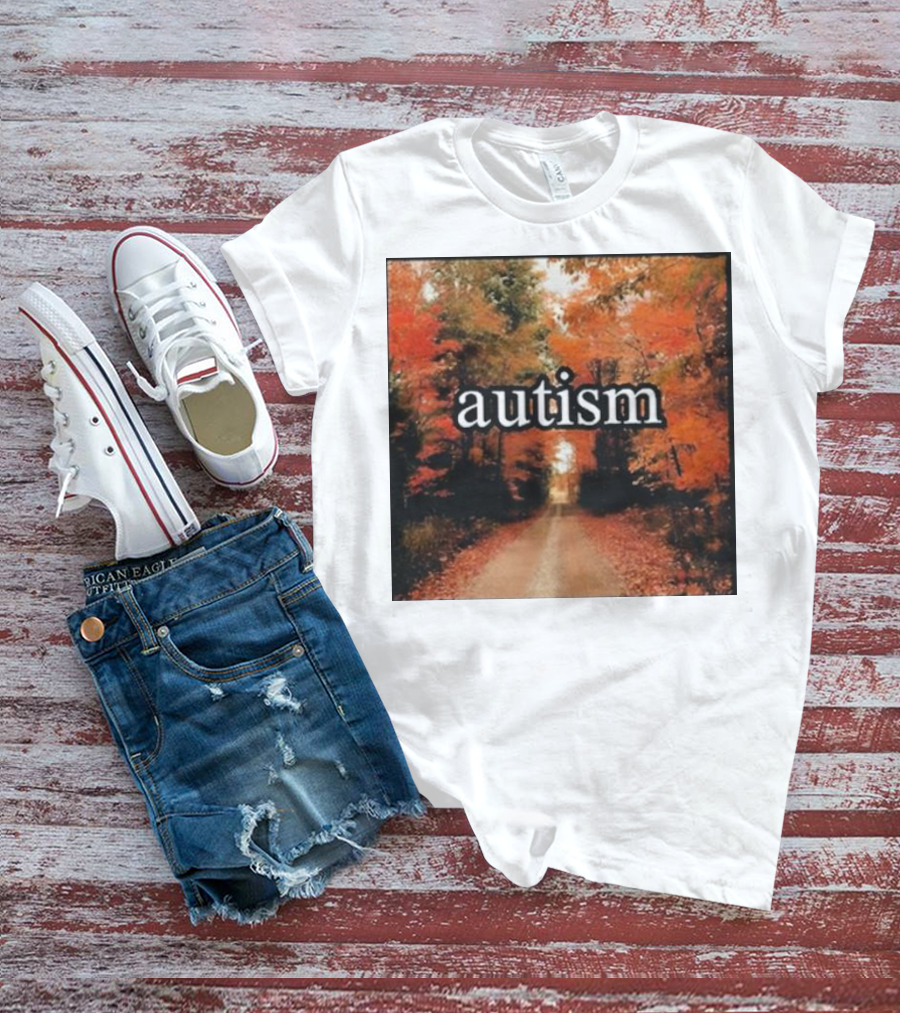 Autism In An Autumn Forest Pathway T-Shirt
