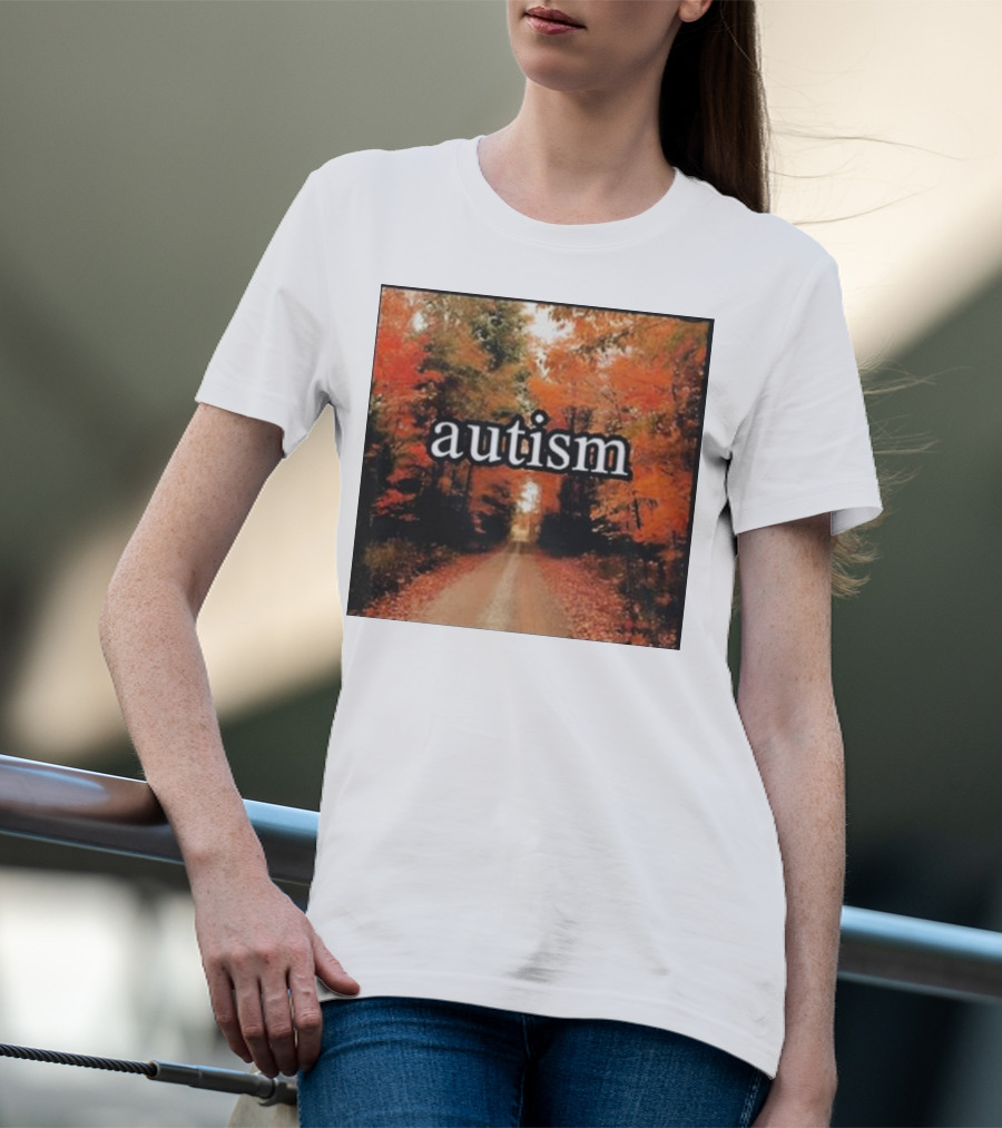 Autism In An Autumn Forest Pathway T-Shirt