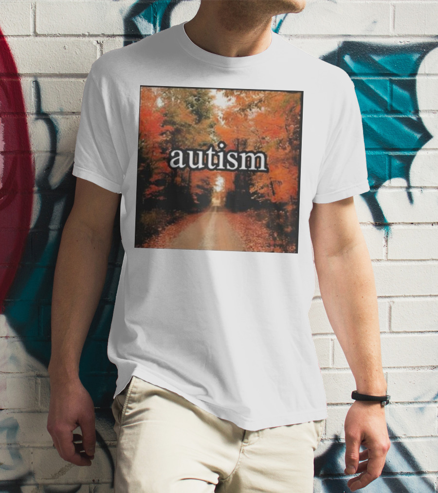Autism In An Autumn Forest Pathway T-Shirt