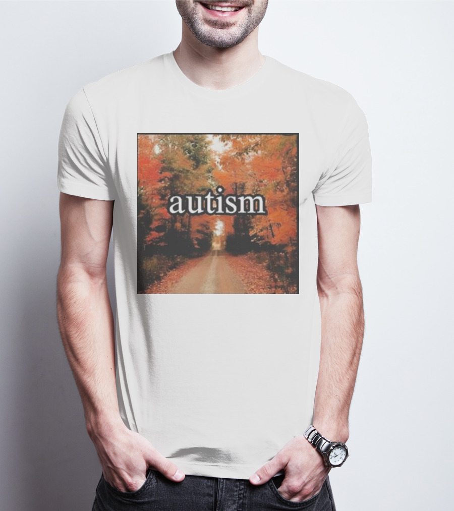 Autism In An Autumn Forest Pathway T-Shirt