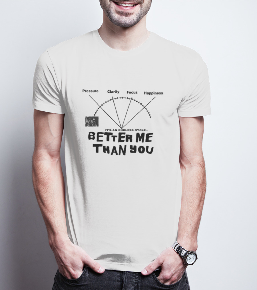 Pressure Clarity Focus Happiness Better Me Than You It's An Endless Cycle T-Shirt