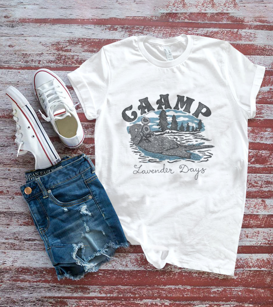 CAAMP The Band Otter Lavender Days Lake Scene T-Shirt