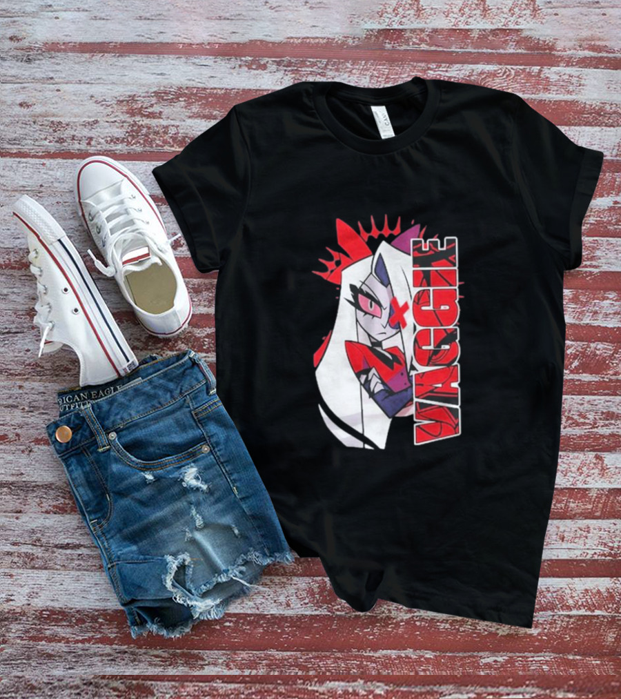 Hazbin Hotel Vaggie Red And White Character T-Shirt