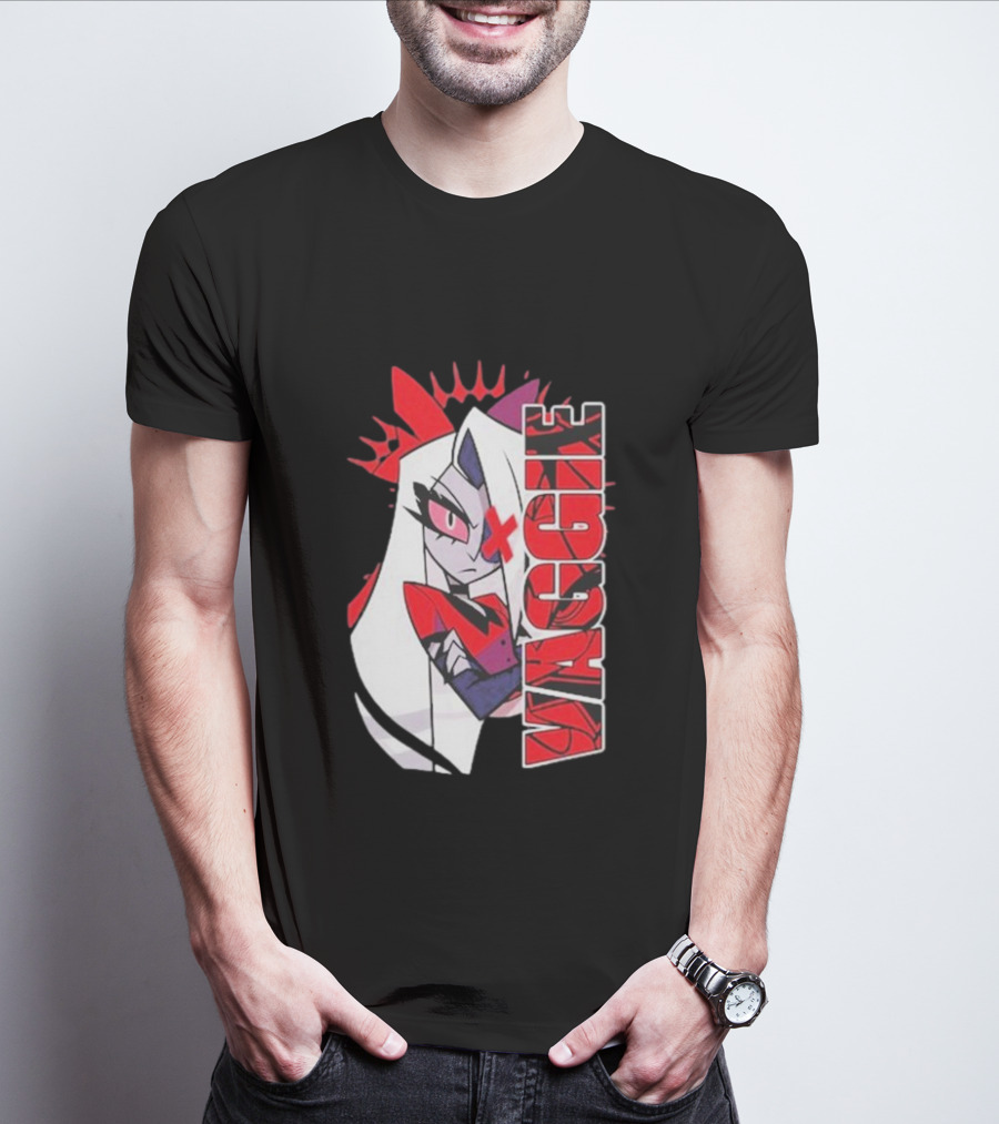Hazbin Hotel Vaggie Red And White Character T-Shirt