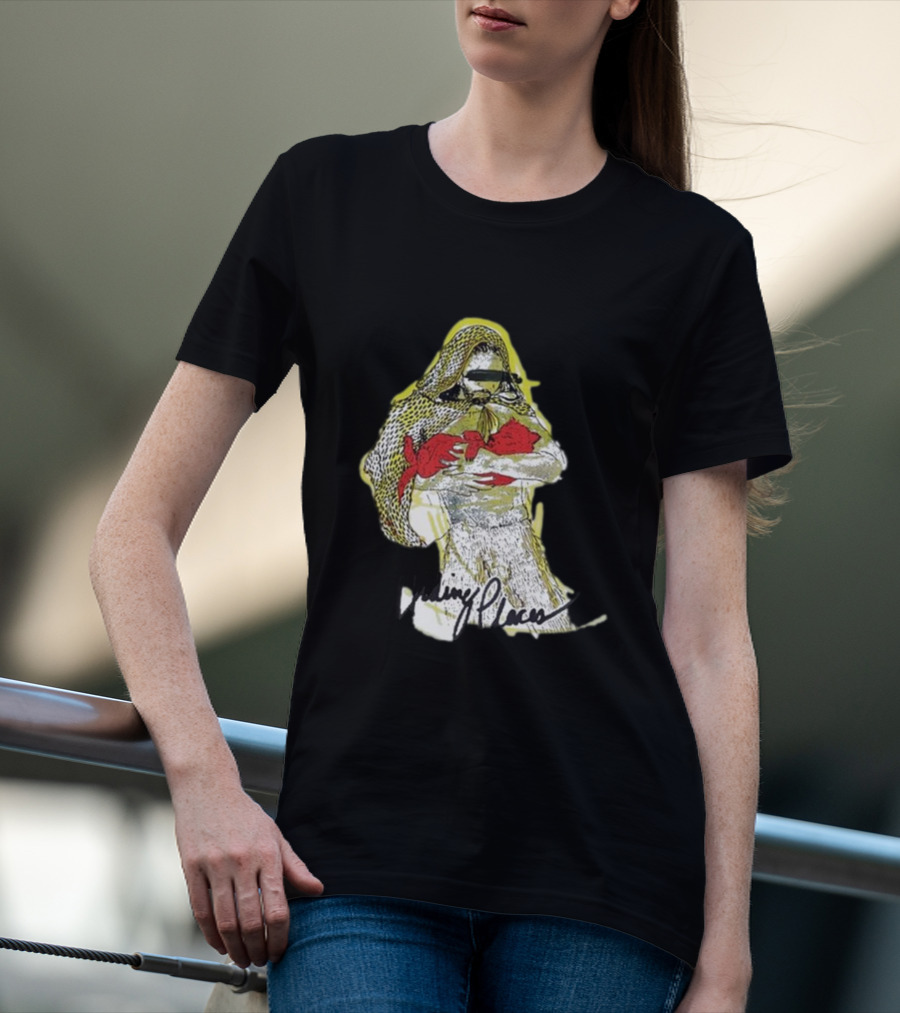 Hiding Places Wolf Father Sketch With Hooded Figure And Red Gloves T-Shirt
