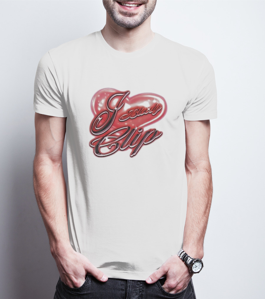 I Bloody Love Clip Airbrush T-Shirt