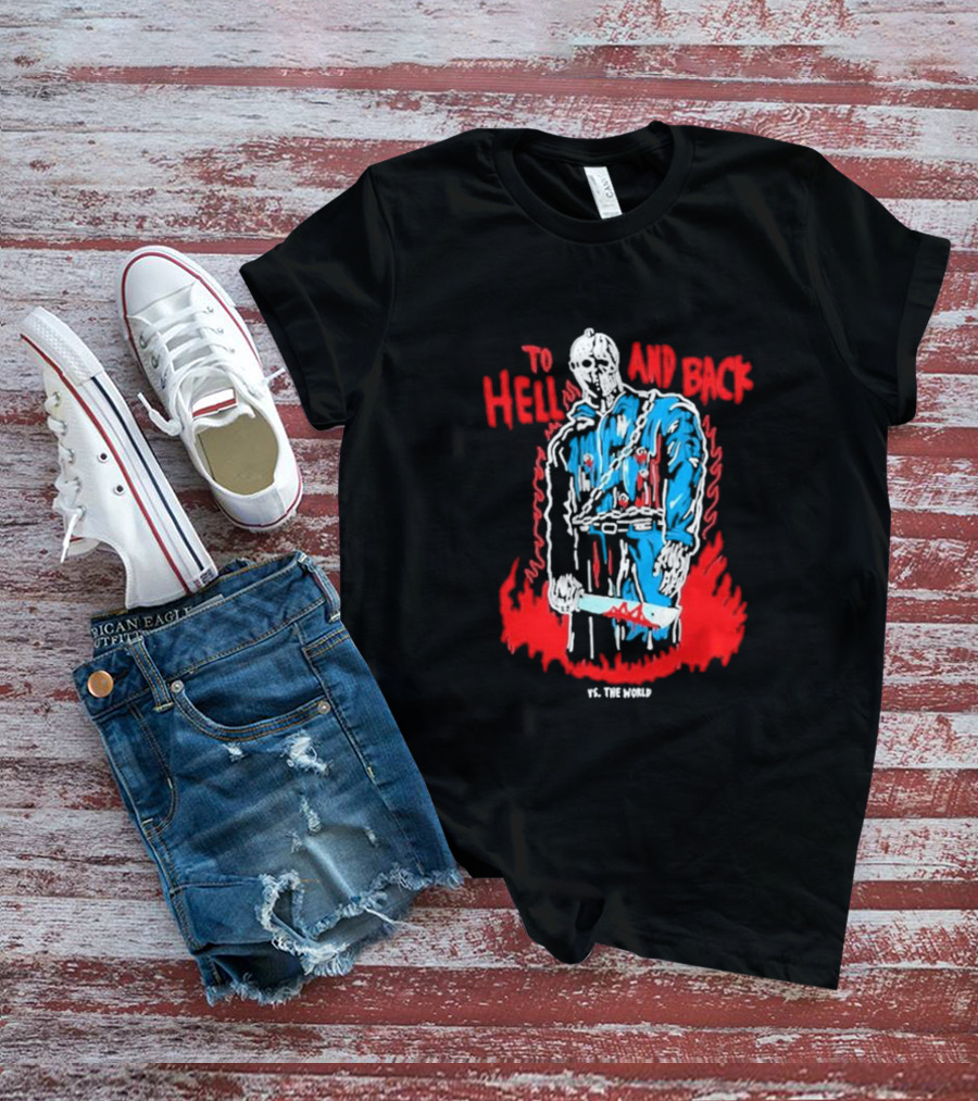 Warren Lotas To Hell And Back Vs. The World Masked Figure With Machete T-Shirt