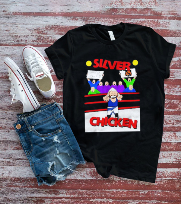Silver Fox Ringside Champion Silver Chicken Fans T-Shirt