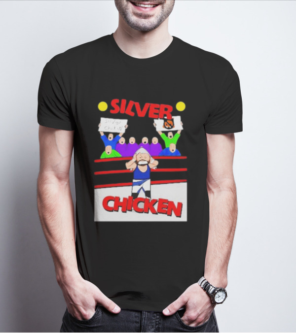 Silver Fox Ringside Champion Silver Chicken Fans T-Shirt