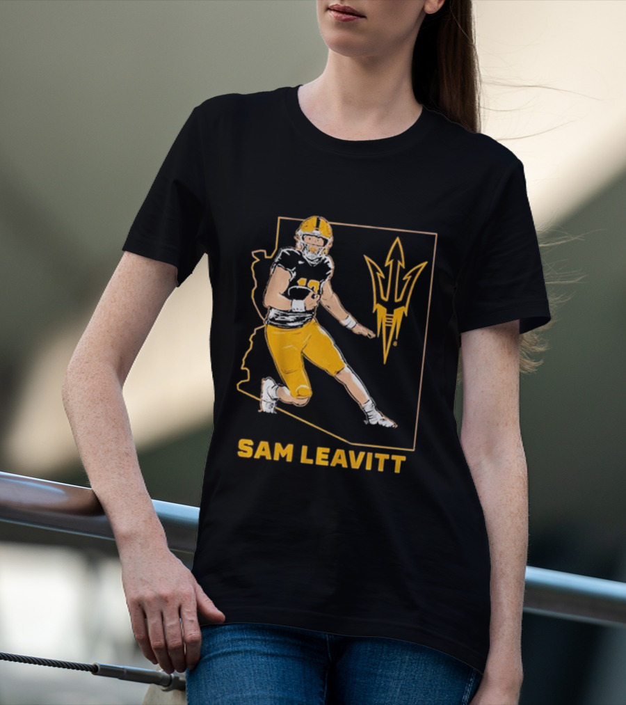 Sam Leavitt ASU Football State T-Shirt