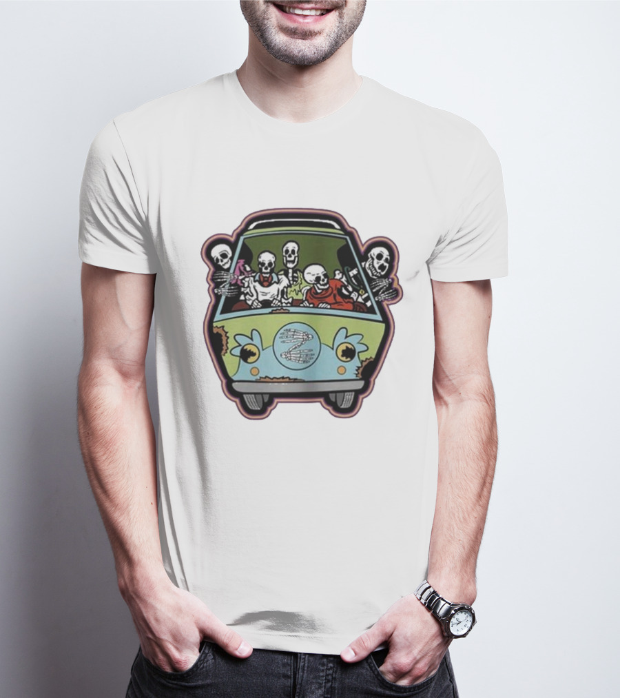 Deadbeats Inc Skeletons In Van T-Shirt
