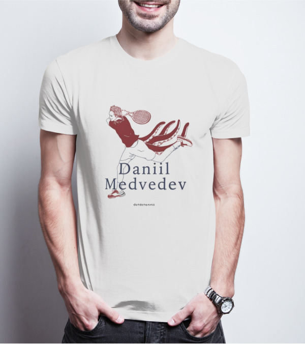 Daniil Medvedev Dotdotennis Tennis Player Action T-Shirt