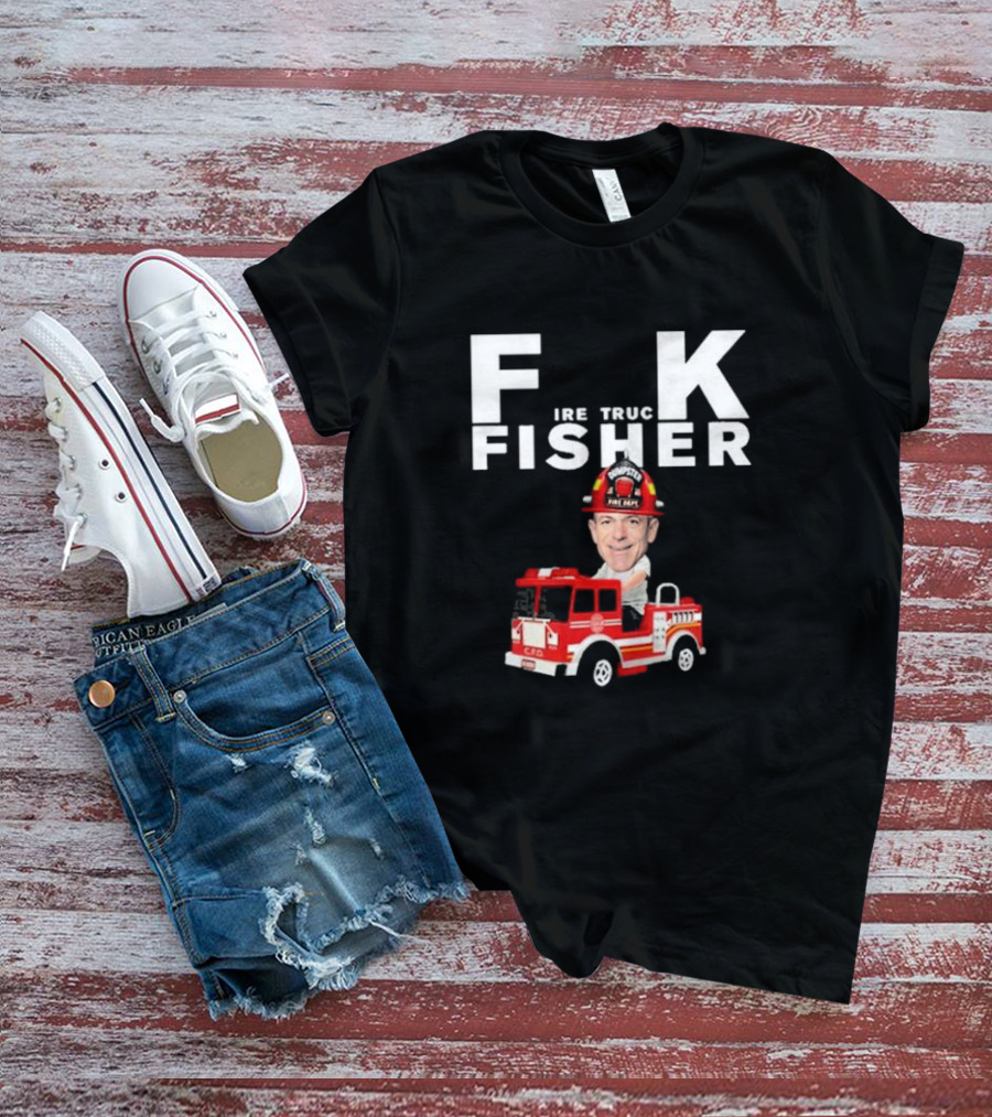 Fisher Fire Truck Dumpster Fire Dept T-Shirt