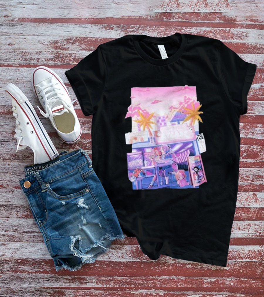 Game Grumps Arcade Neon Palm Trees T-Shirt