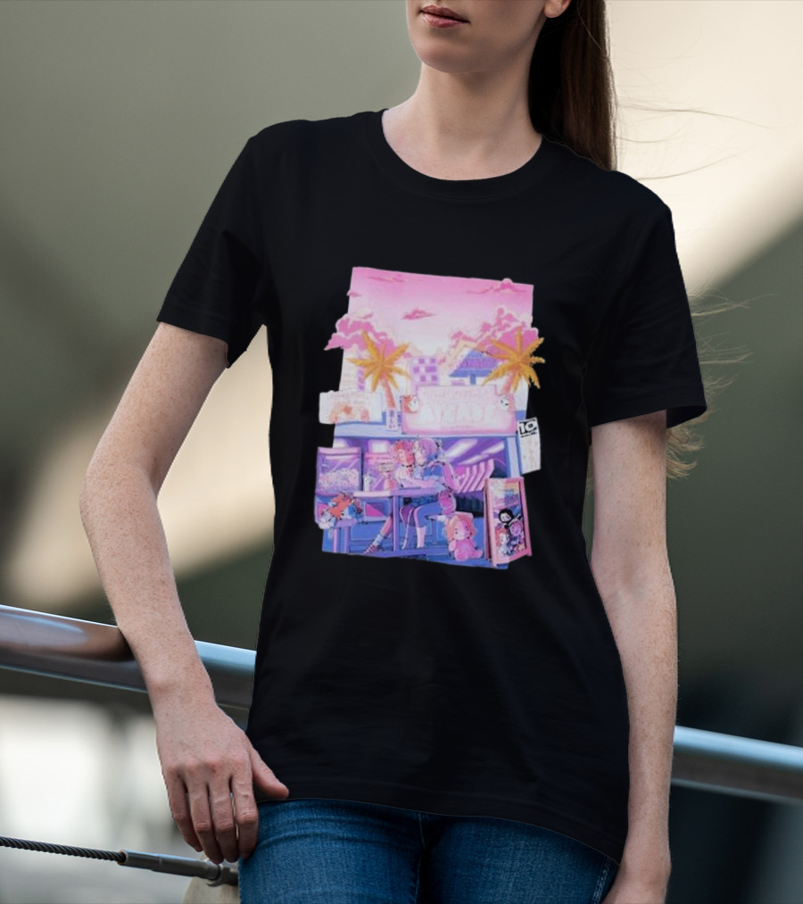 Game Grumps Arcade Neon Palm Trees T-Shirt
