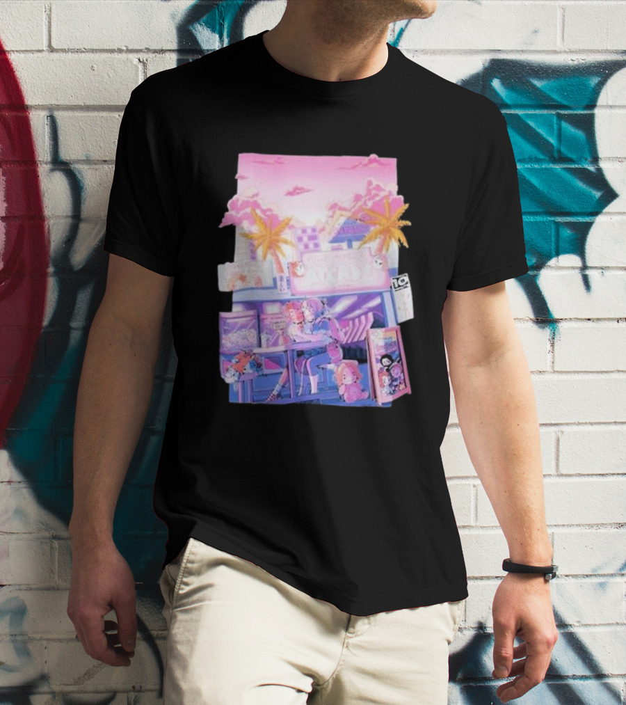 Game Grumps Arcade Neon Palm Trees T-Shirt