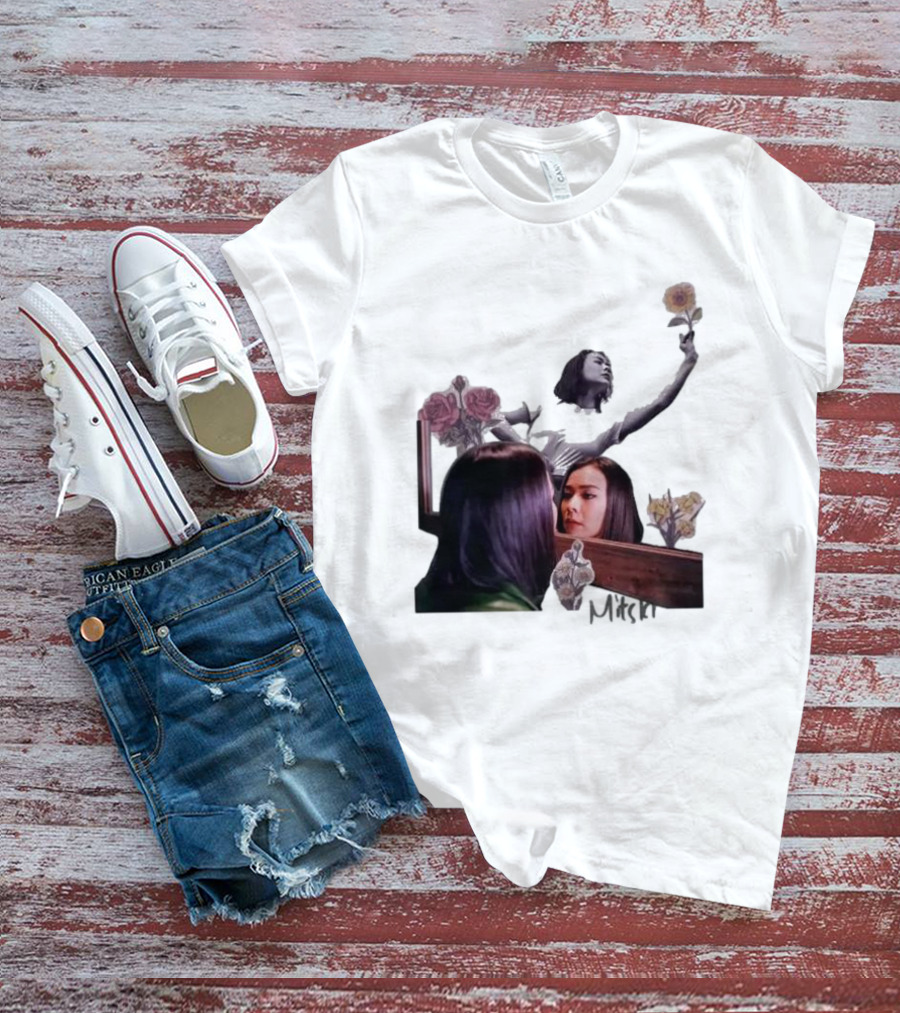 Mitski Collage With Flowers And Reflective T-Shirt
