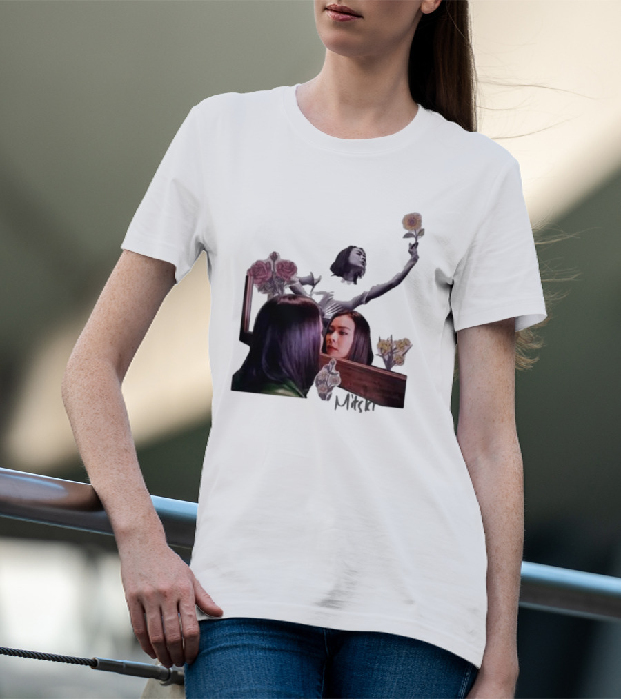 Mitski Collage With Flowers And Reflective T-Shirt
