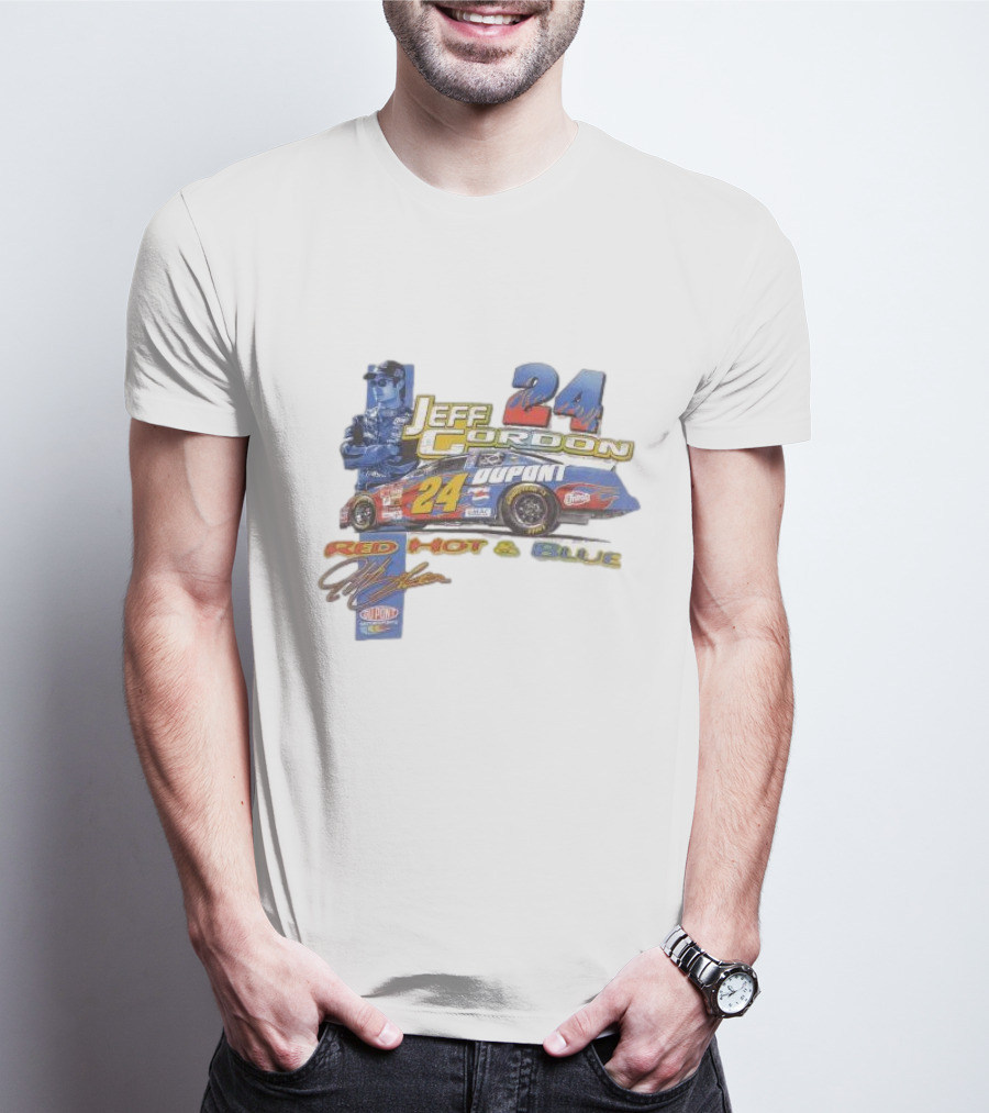 Jeff Gordon 24 Dupont Red Hot And Blue Racing 2003 T-Shirt