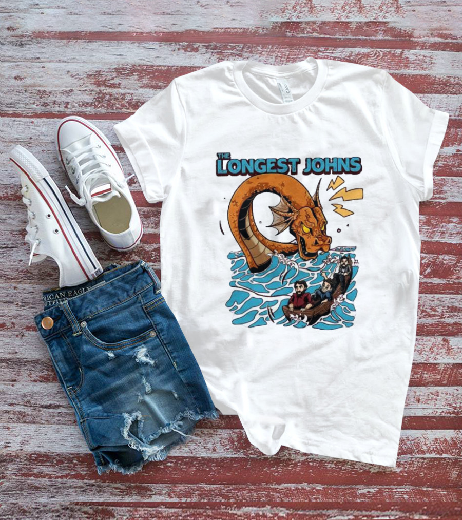 The Longest Johns Sea Monster Adventure Rowboat Journey T-Shirt