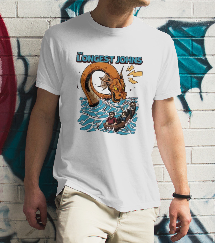 The Longest Johns Sea Monster Adventure Rowboat Journey T-Shirt