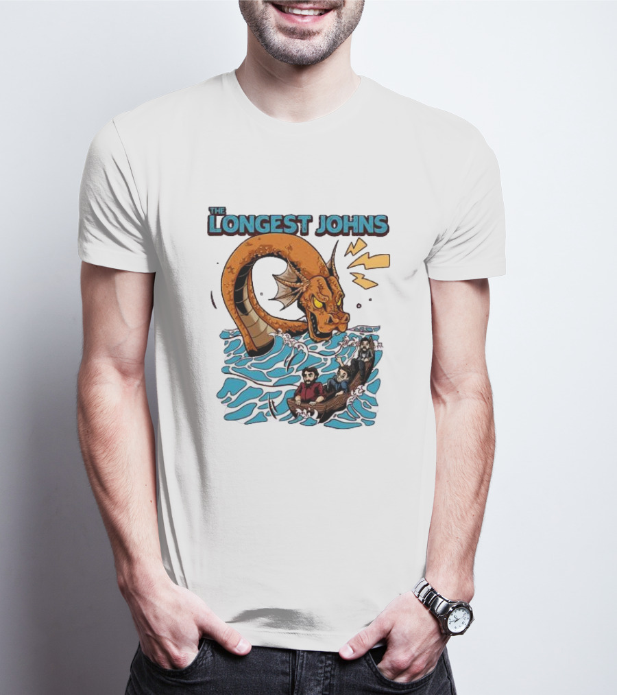 The Longest Johns Sea Monster Adventure Rowboat Journey T-Shirt