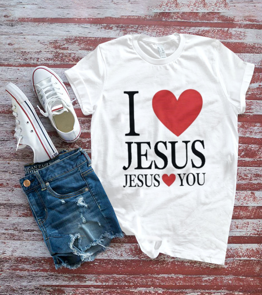 Bryce Crawford I Heart Jesus Jesus Loves You T-Shirt