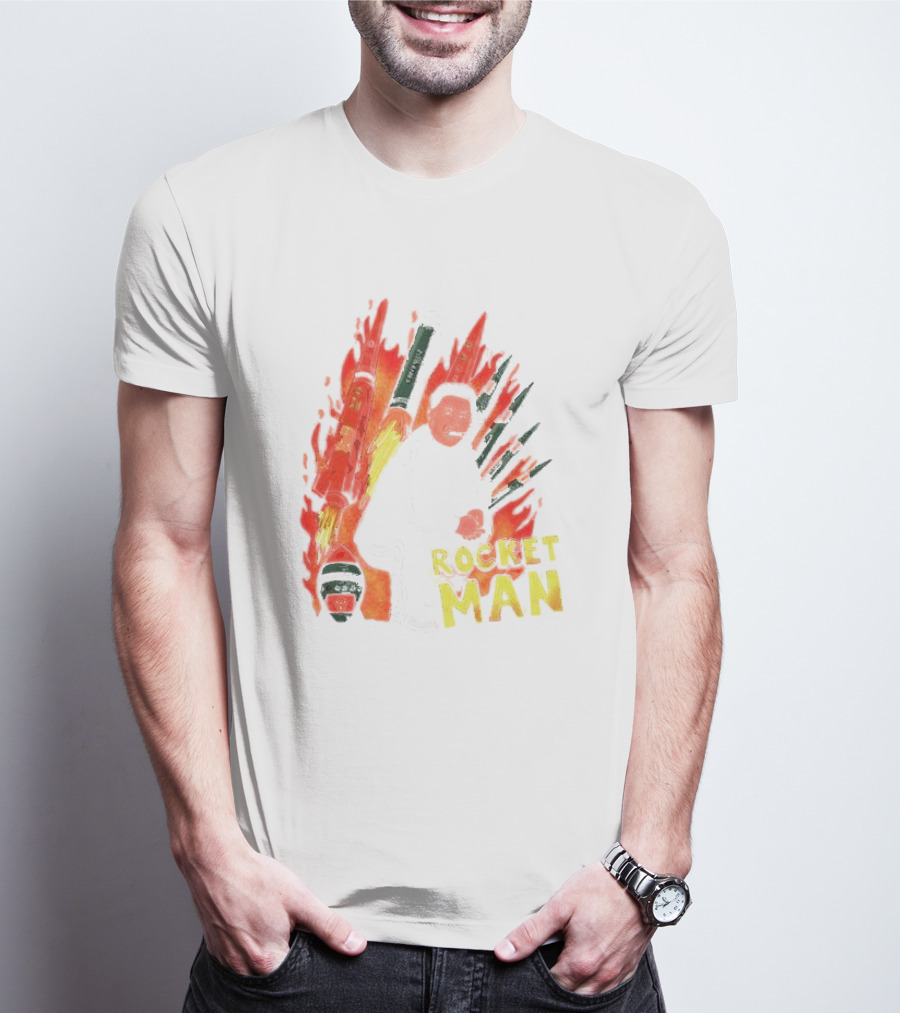 Penkmatters Rocket Man Korean Leader With Missiles T-Shirt