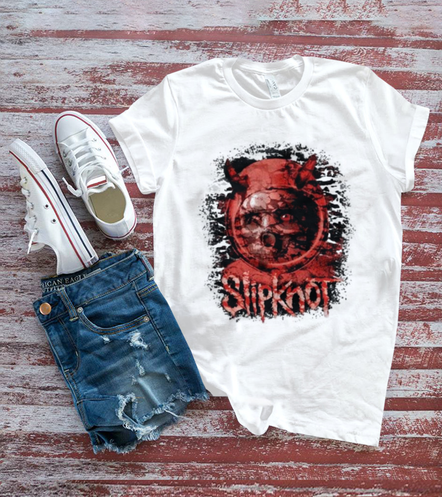 Slipknot Heller Air Capsule 001 Distorted Devil Mask T-Shirt