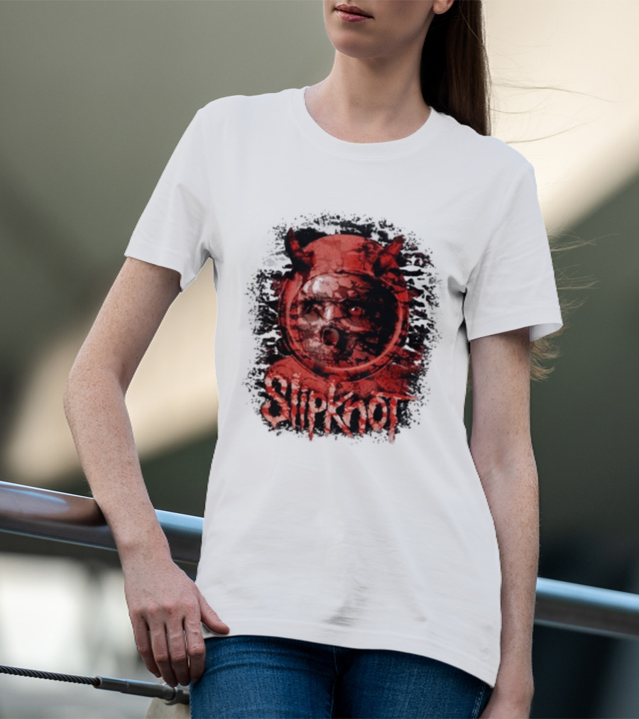 Slipknot Heller Air Capsule 001 Distorted Devil Mask T-Shirt