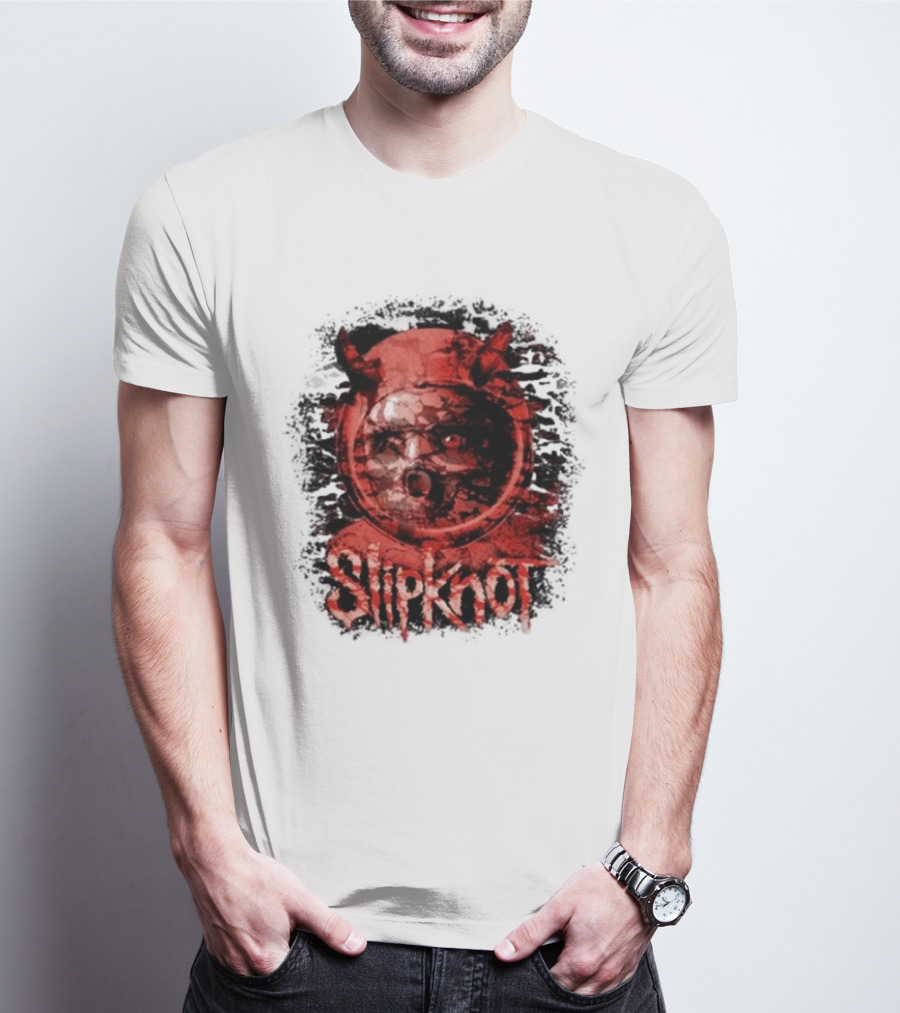 Slipknot Heller Air Capsule 001 Distorted Devil Mask T-Shirt
