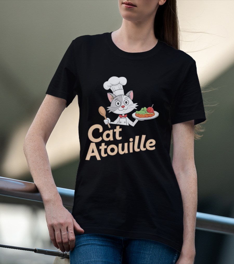 Cat Atouille Chef Cat With Ratatouille T-Shirt