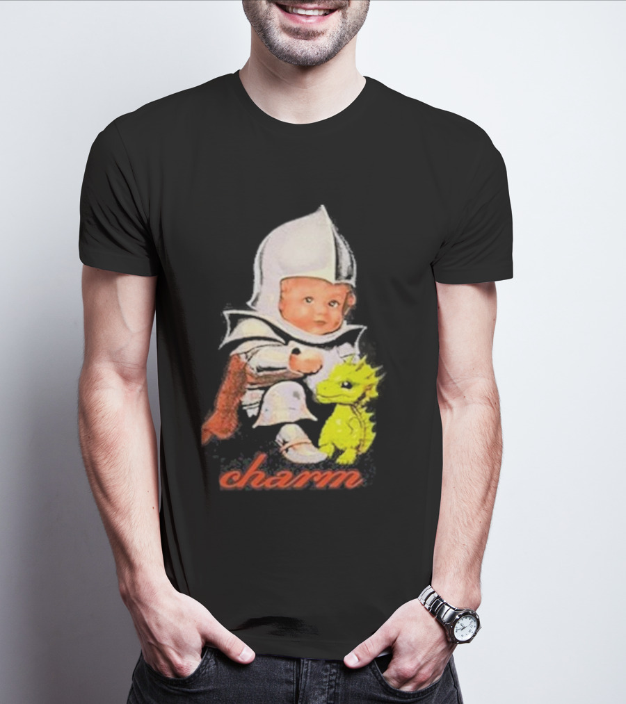Claire Cottrill HQ Charm Baby Knight With Dragon T-Shirt