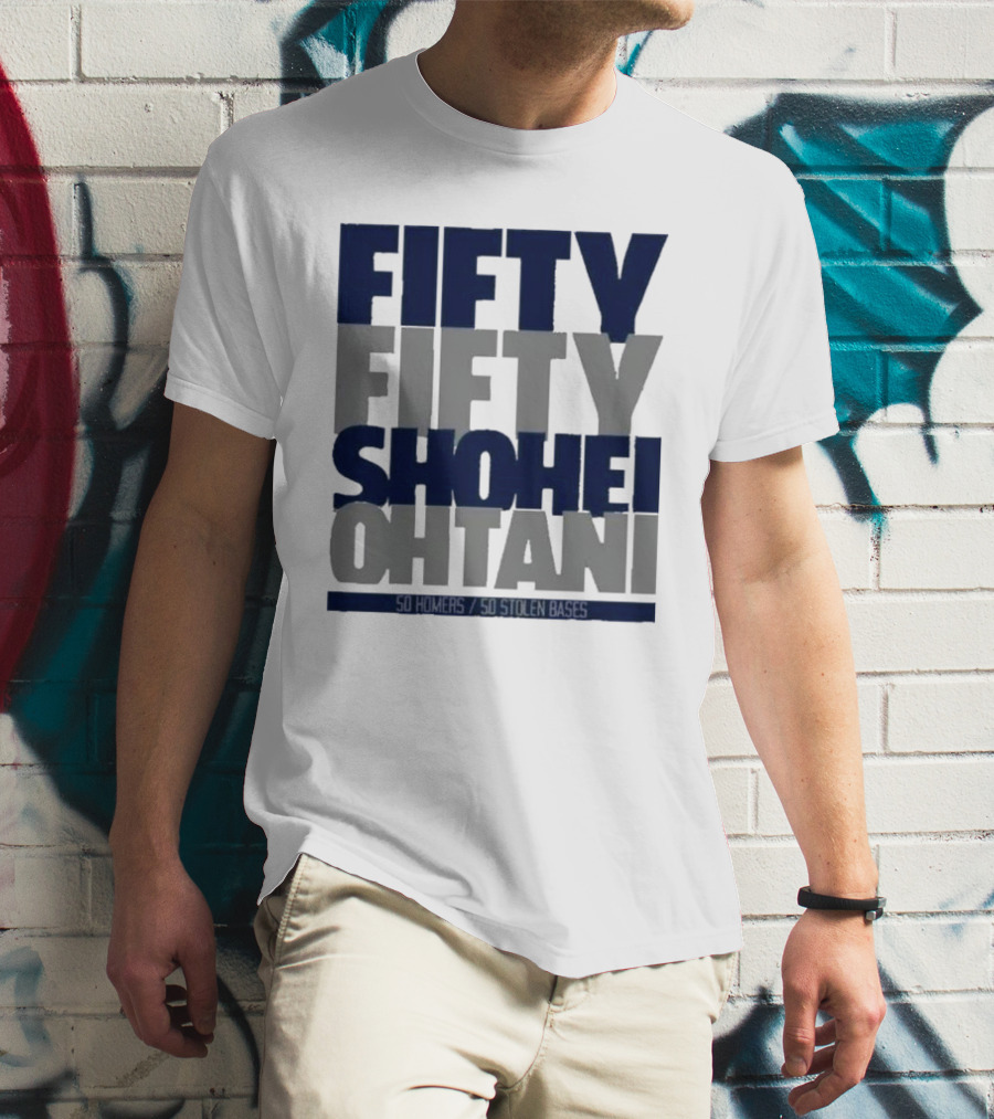 Fifty Fifty Shohei Ohtani 50 Stolen Bases T-Shirt